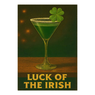 St. Patrick's Day Glück des irischen Kleeblatt-Mar Fotodruck