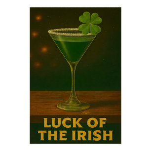 St. Patrick's Day Glück des irischen Kleeblatt-Mar Poster