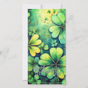 St. Patrick's Day Glück - Wasserfarben Shamrocks �