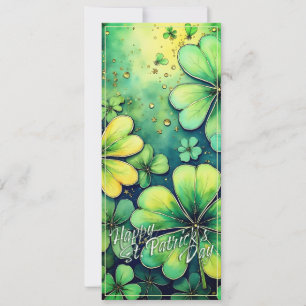 St. Patrick's Day Glück - Wasserfarben-Shamrocks �