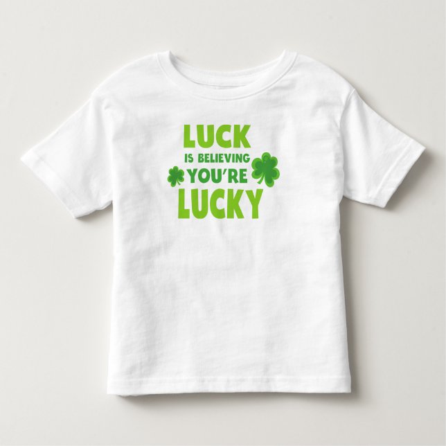 St. Patrick's Day, glücklich, du glaubst glücklich Kleinkind T-shirt (Vorderseite)