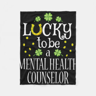 St. Patrick's Day Glücklich, ein Mental Health Ber Fleecedecke