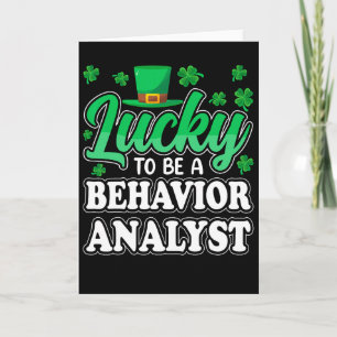 St Patricks Day Glücklich Ein Verhaltensanalytiker Karte