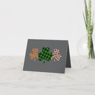 St. Patricks Day Glücklicher Irischer Grüner Karie Karte