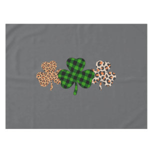 St Patricks Day Glücklicher Irischer Grüner Karier Tischdecke