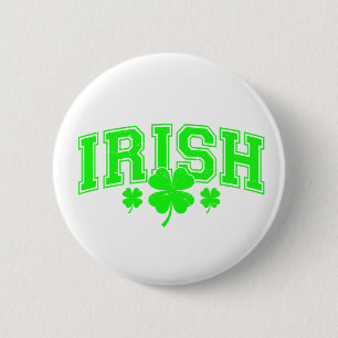 St. Patricks Day Glücklicher irischer Stil Button