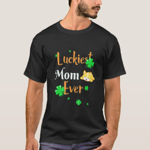 St Patricks Day Glücklichste Corgi-Mutter St Paddy T-Shirt