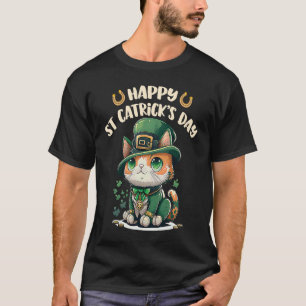 St. Patricks Day Glückskatze St Catricks Day Iris T-Shirt