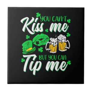 St. Patricks Day Glücksklee Fliese