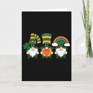 St Patricks Day Glücksklee Irische Gnome Irisch Karte