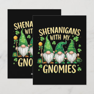 St. Patricks Day Glückskleeblatt-Gnom  Feiertagskarte