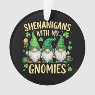 St. Patrick's Day Glückskleeblatt Gnom Ornament