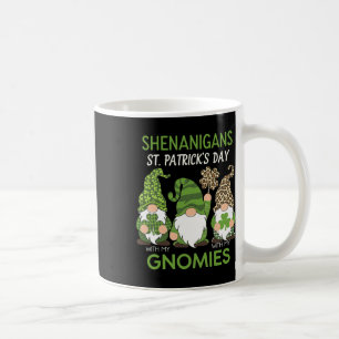 St Patricks Day Glückskleeblatt Leopard Gnome Iris Kaffeetasse