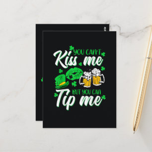 St. Patricks Day Glückskleeblatt Postkarte