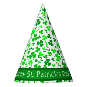 St. Patrick's Day Glückskleeblätter Personalisiert Partyhütchen