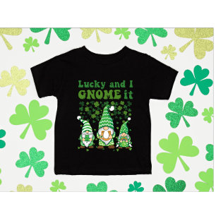 St. Patrick's Day Glückspilz Gnome Kleeblatt Klee T-Shirt