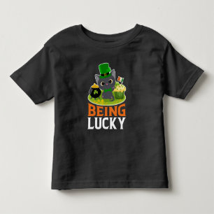 St. Patrick's Day Glückspilz Kleinkind T-shirt