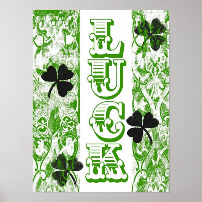 St. Patrick's Day Glücksposter Poster (Vorne)