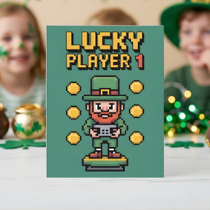 St. Patrick's Day Glücksspieler Feiertagskarte