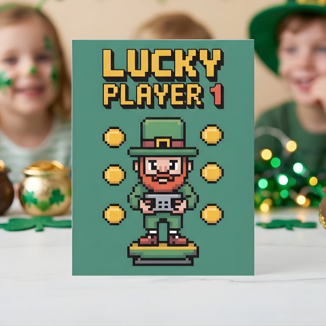 St. Patrick's Day Glücksspieler Feiertagskarte (Von Creator hochgeladen)