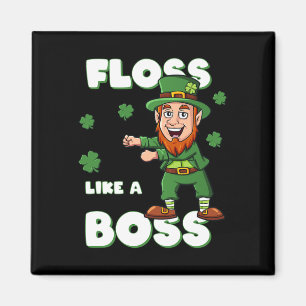 St Patricks Day glüht wie Boss Leprechaun Boys Magnet
