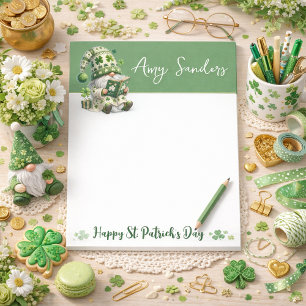 St. Patrick's Day Gnom Notizblock