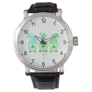 St. Patrick's Day Gnome-67845 Armbanduhr