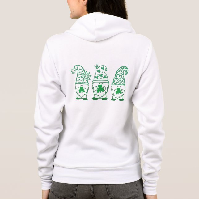 St. Patrick's Day Gnome-67845 Hoodie (Rückseite)