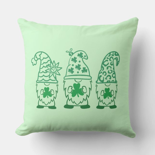 St. Patrick's Day Gnome-67845 Kissen (Vorderseite)