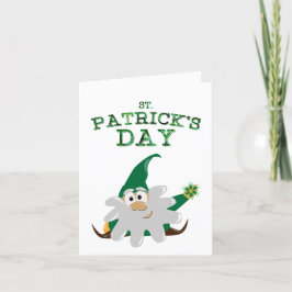 St Patrick's Day Gnome Holiday Card Feiertagskarte