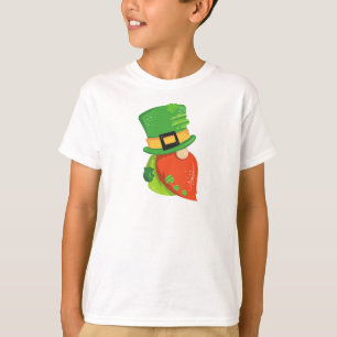 St. Patrick's Day Gnome, Leprechaun Hat, Clovers T-Shirt
