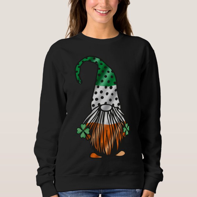 St Patrick's Day Gnome Long Legged Gnomes Irish Gr Sweatshirt (Vorderseite)