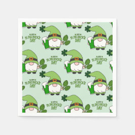 St. Patrick's Day Gnome Napkins Serviette