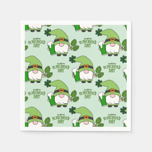 St. Patrick's Day Gnome Napkins Serviette