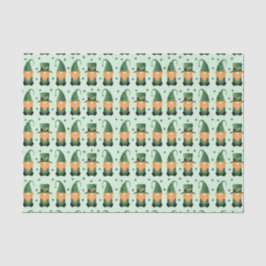 St Patricks Day Gnome Pattern Seidenpapier