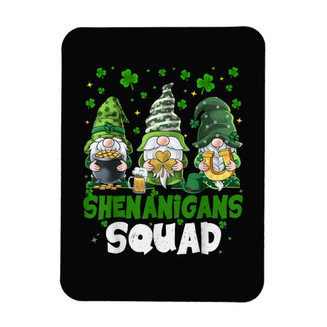 St Patricks Day Gnome Shenanigans Squad Heiliger  Magnet (Vertikal)