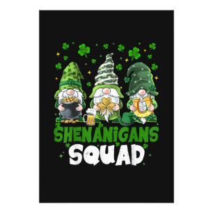 St. Patricks Day Gnome-Streiche-Trupp Heiliger Fotodruck