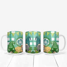 St. Patrick's Day Gnome und Kleeblatt Design