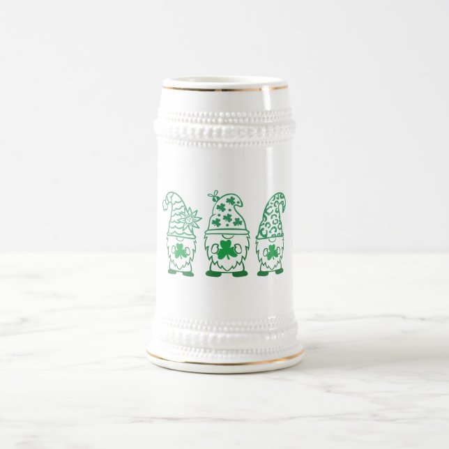 St. Patrick's Day Gnomes-60682 Bierglas (Mittel)