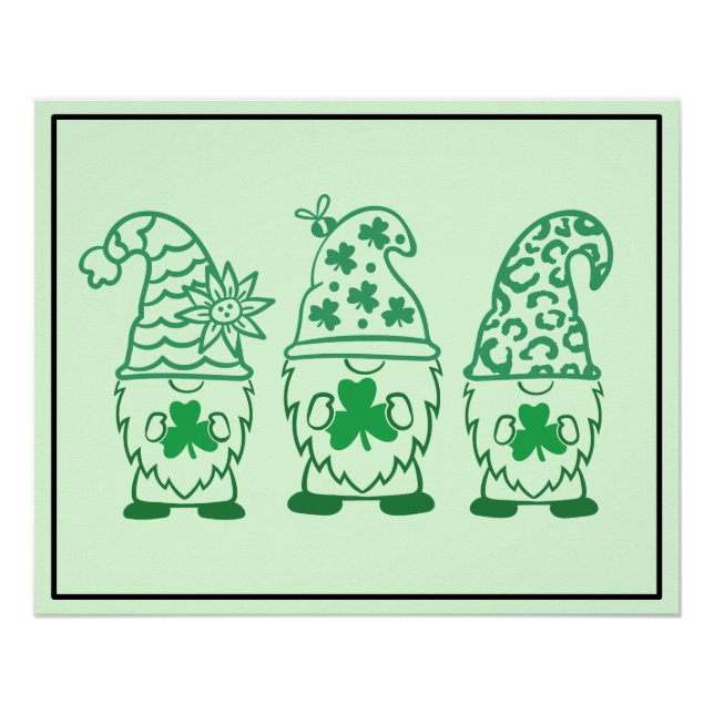 St. Patrick's Day Gnomes-60682 Poster (Vorderseite)