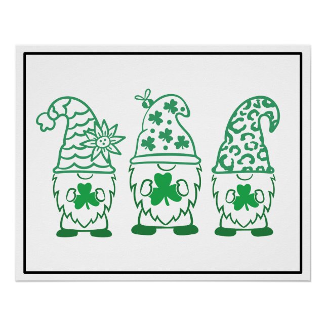 St. Patrick's Day Gnomes-60682 Poster (Vorderseite)
