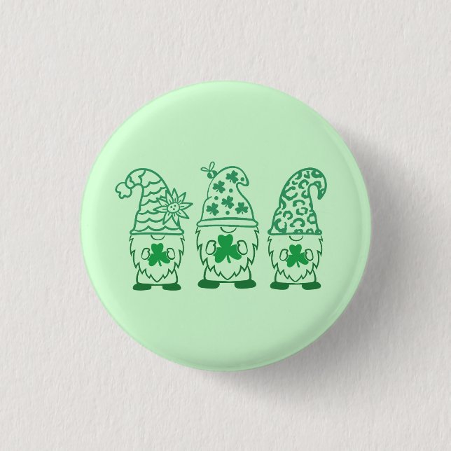 St. Patrick's Day Gnomes-67845 Button (Vorderseite)