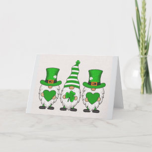 St. Patrick's Day Gnomes Feiertagskarte
