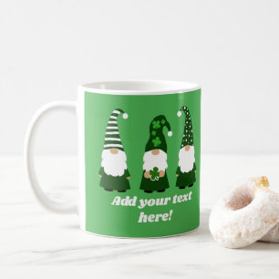 St Patricks Day Gnomes Niedlich Personalisiert Kaffeetasse