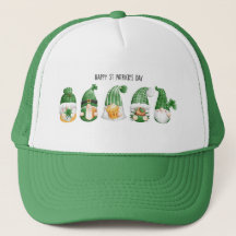 St Patrick's Day Gnomes Trucker Hat