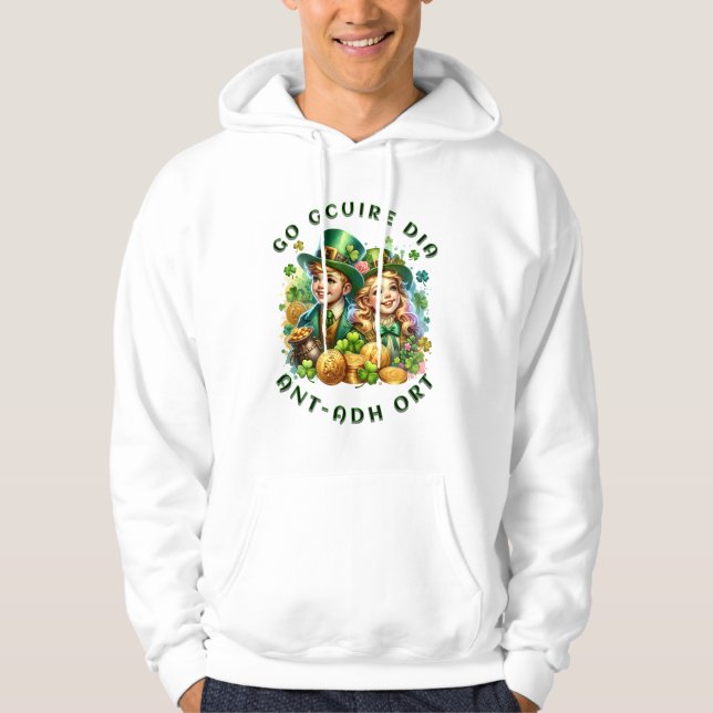 St Patrick's Day | Go gcuire Dia an t-ádh ort Hoodie (Vorderseite)
