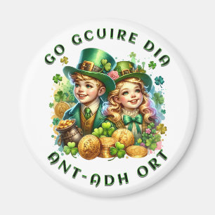 St Patrick's Day Go gcuire Dia an t-ádh ort Magnet