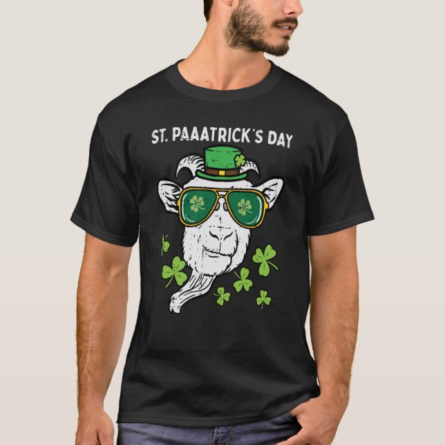 St Patricks Day Goat Head Saint Pattys Bauer Men T-Shirt (Vorderseite)