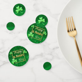 St. Patrick's Day Gold Kleeblatt Konfetti