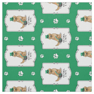St. Patrick's Day Golden Retriever Dog Stoff